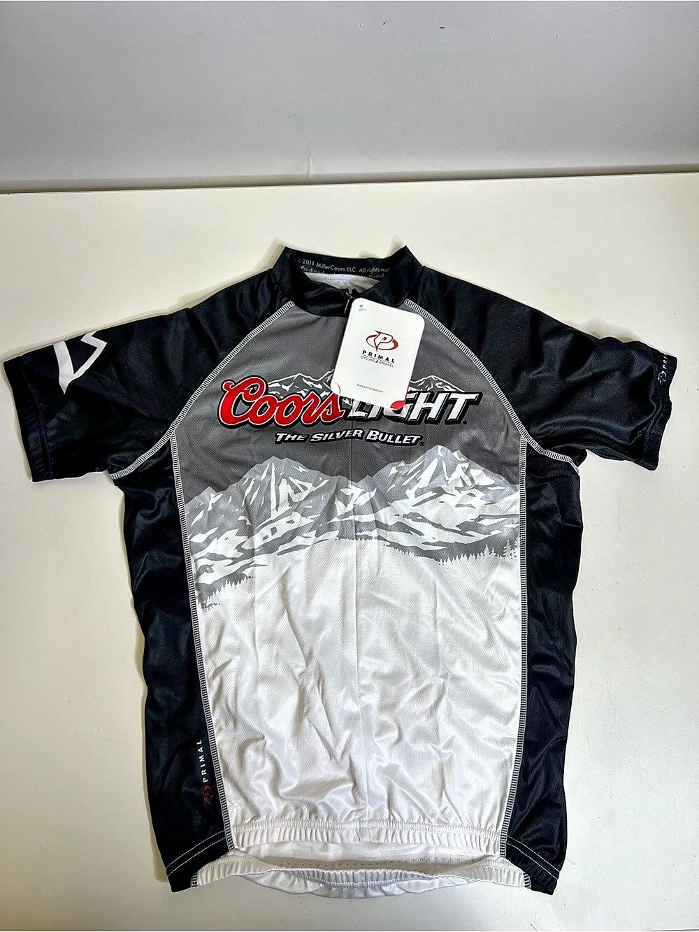 Primal Coors Light Summit Jersey Men's Small Black White NWT
